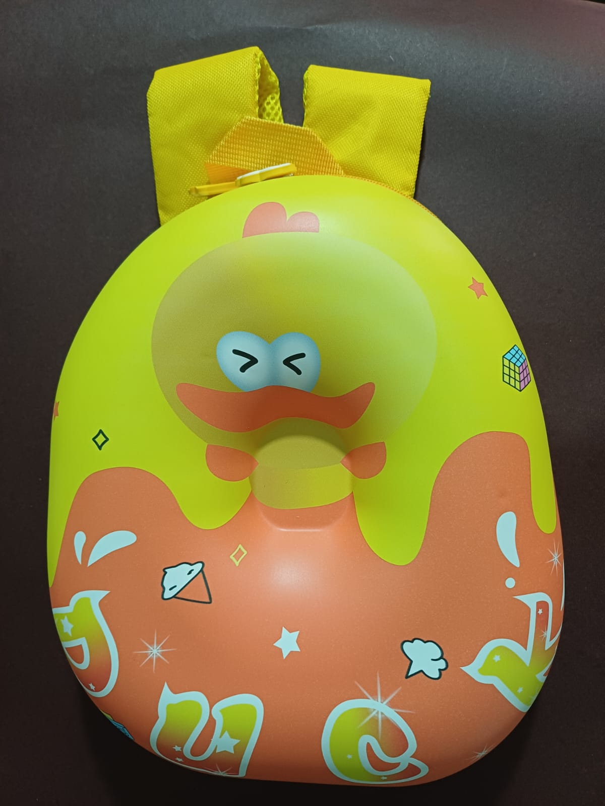 Adorable Yellow Duck Silicone Kids Backpack Bag Toy