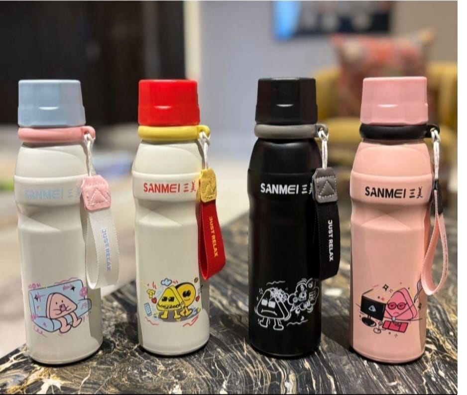 Leak Proof Just Relax 600ml Insulated Stainless Steel Bottle.