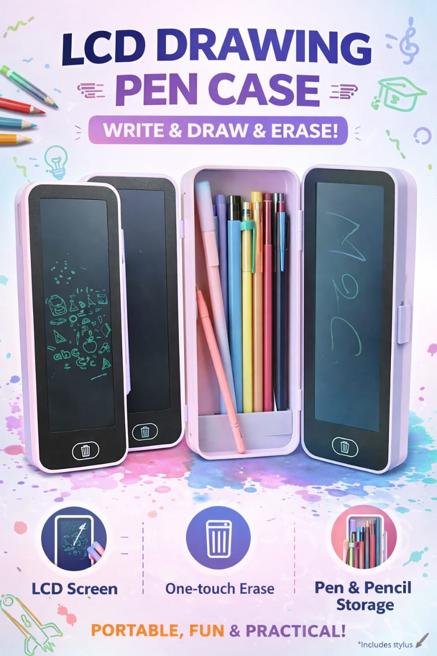 Generic 2-in-1 LCD Drawing Pen Case