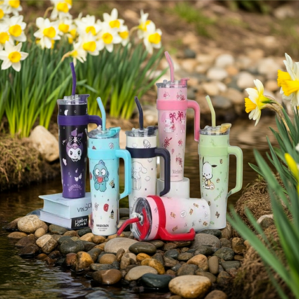 1200ml Stainless Steel Anime Insulated Tumbler