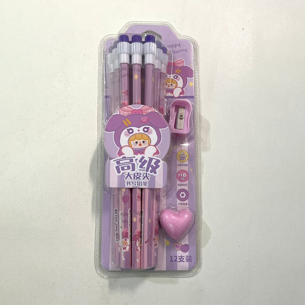 Oppy Bunny branded stationery set includes 12