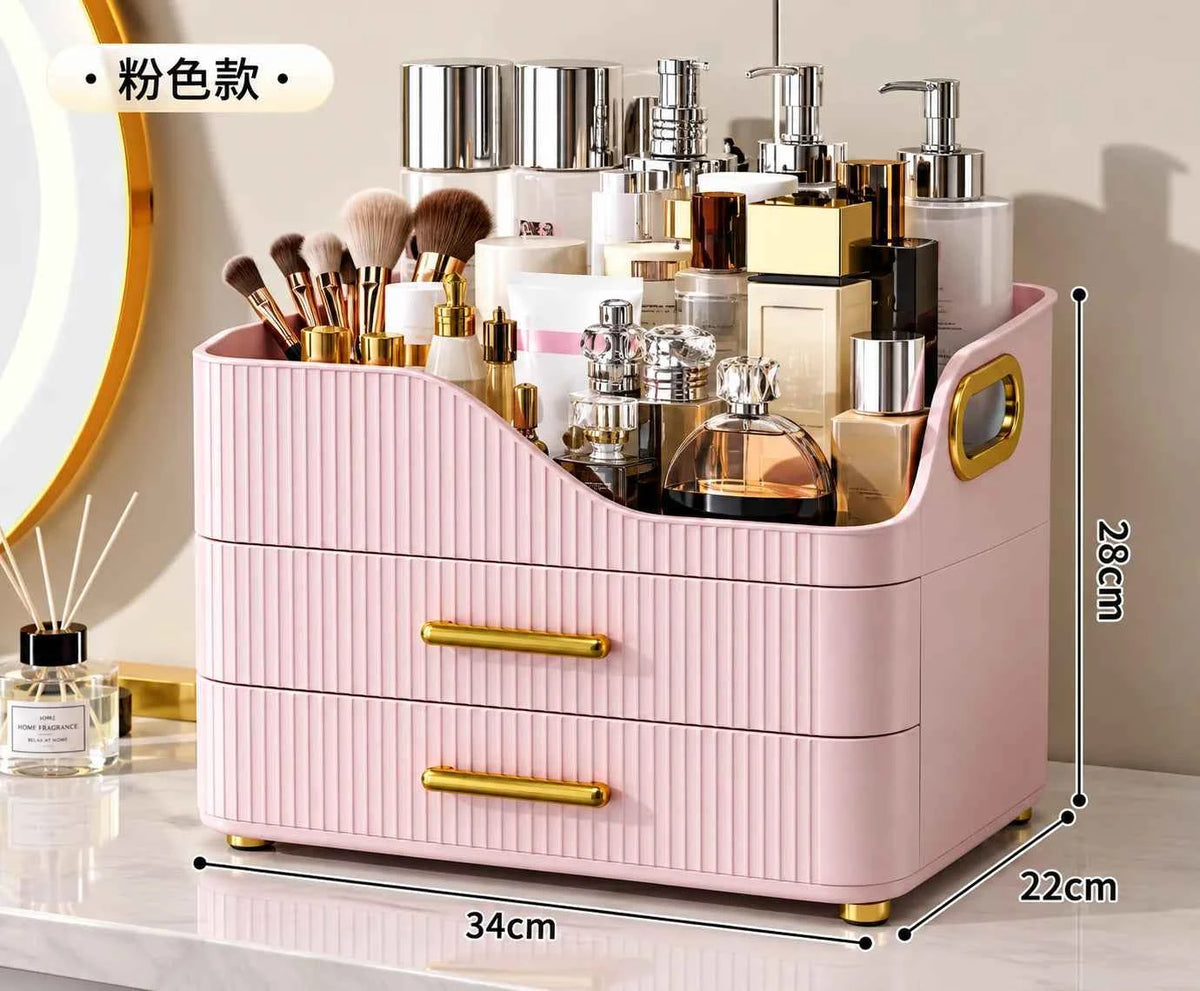 3-Tier Makeup Box – Pink