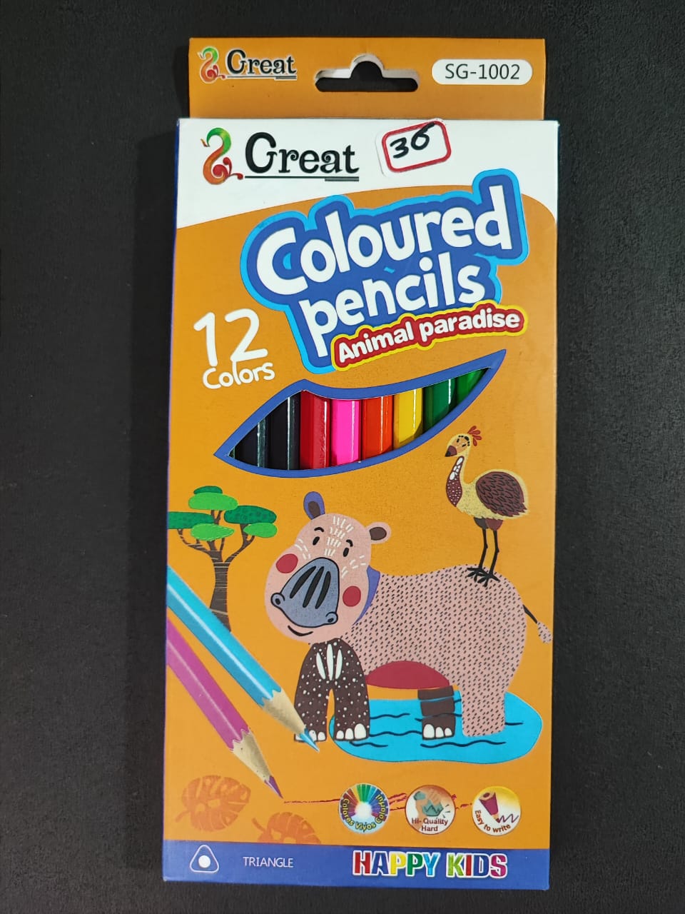 Coloured pencils stationery  set