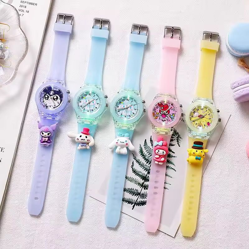 Cute Cartoon Kids LED Wrist Watch – Soft Silicone Strap