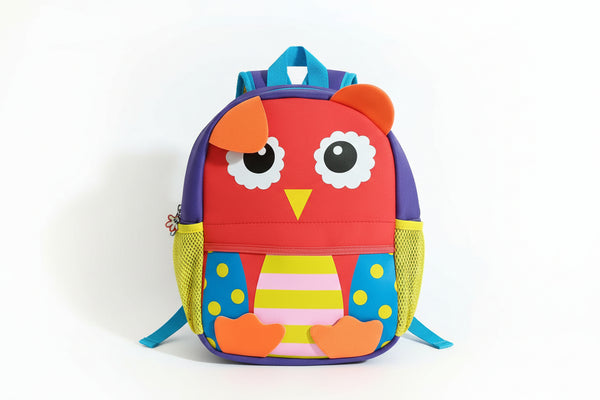 Kids Owl Backpack Cute Neoprene Toddler School Bag for Boys & Girls