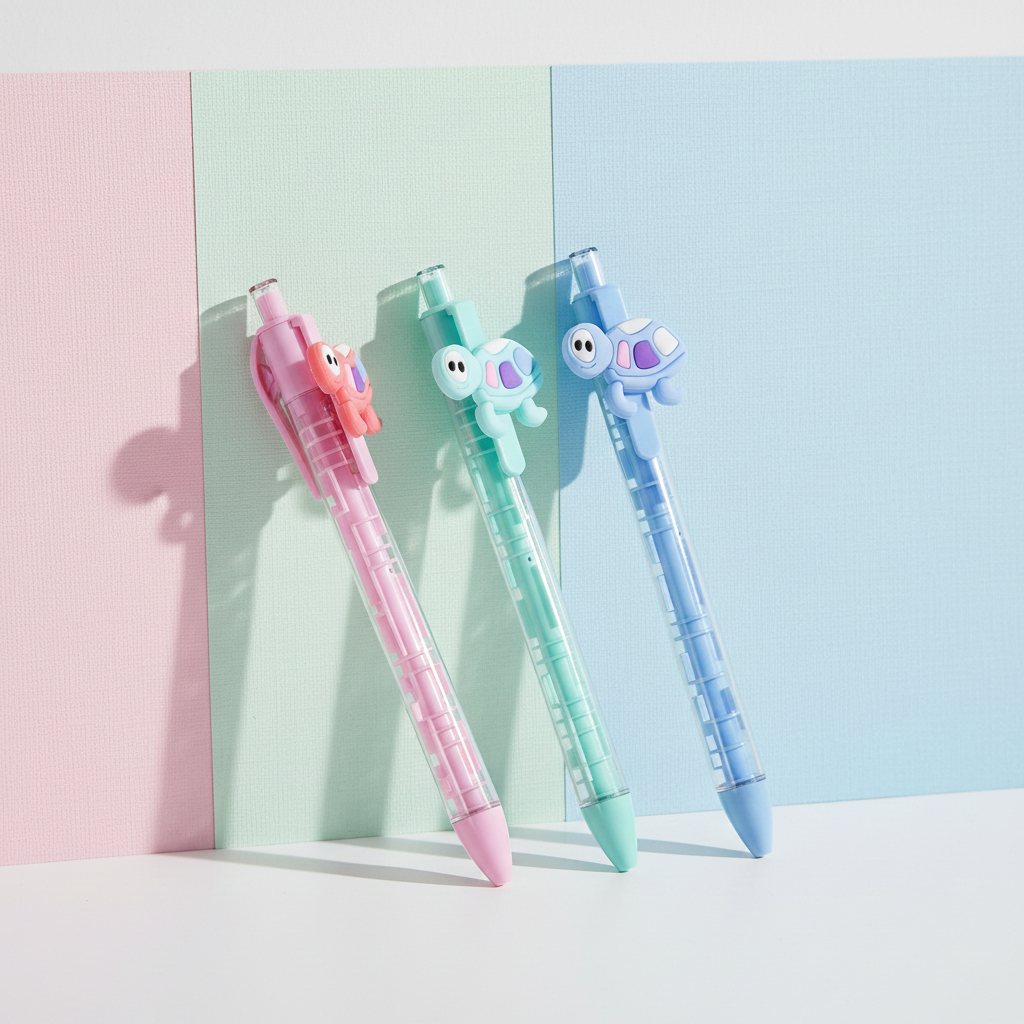 Cartoon-themed ballpoint pens