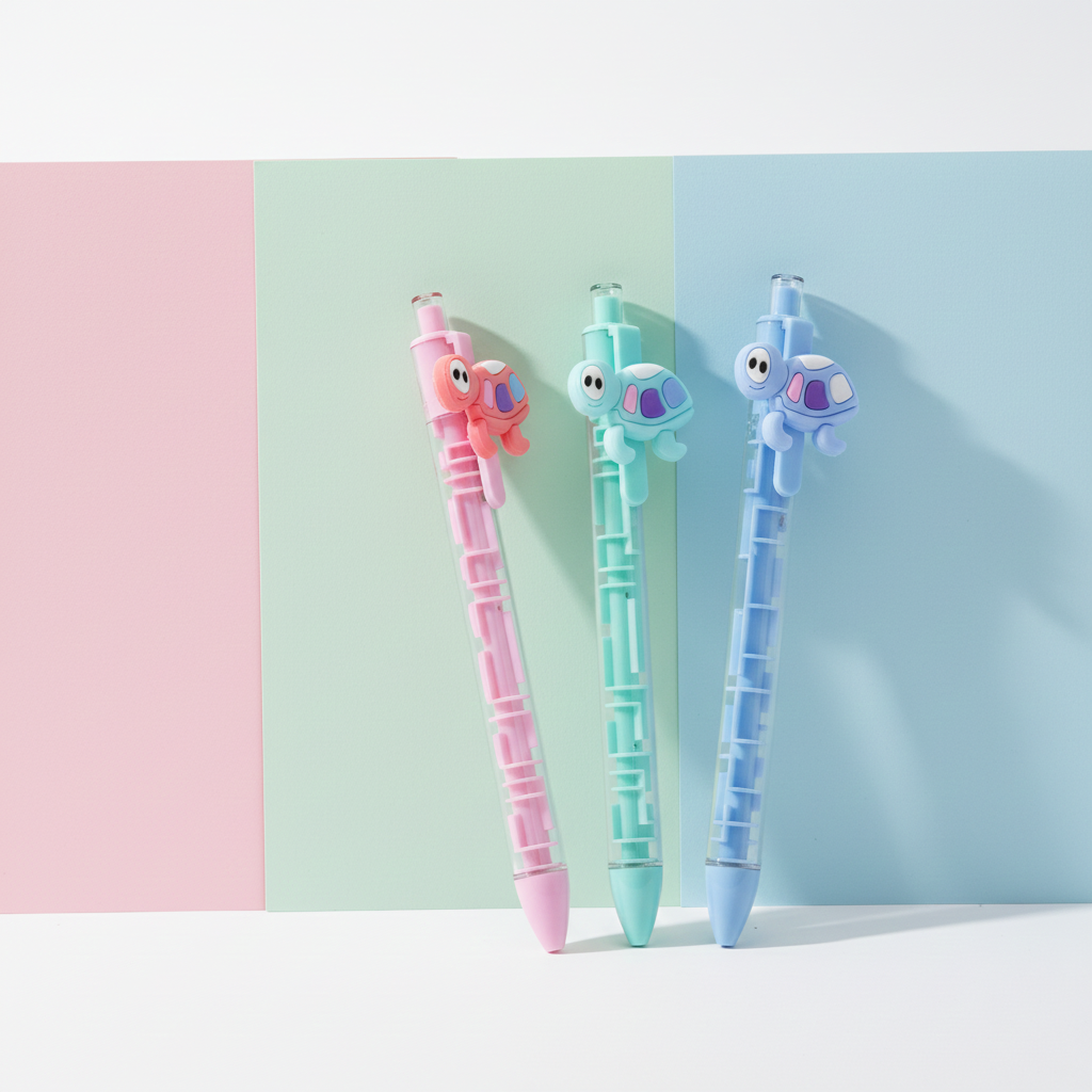 Cartoon-themed ballpoint pens