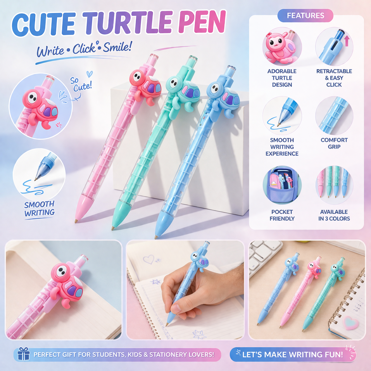 Cartoon-themed ballpoint pens
