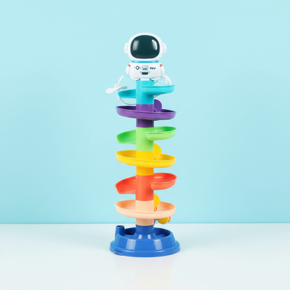 Colorful Stacking Bath Toy Water Run Astronaut Figure Fun Time