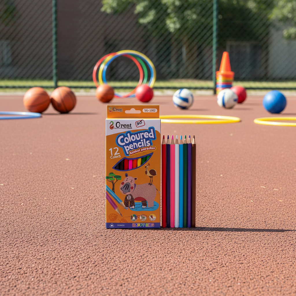 Coloured pencils stationery  set