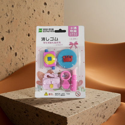 Fashion Accessories Design Eraser Set