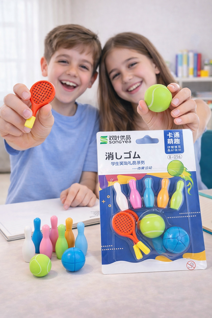 Asera Sports/Games Erasers