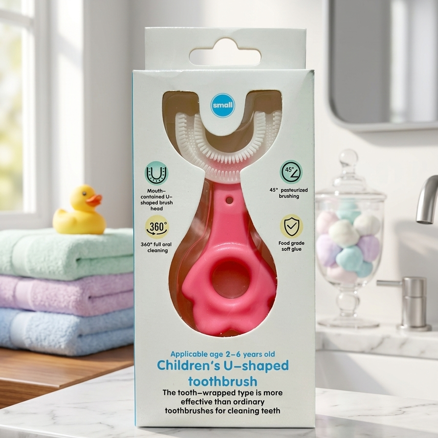 Kids' U-Shaped 360° Silicone Toothbrush