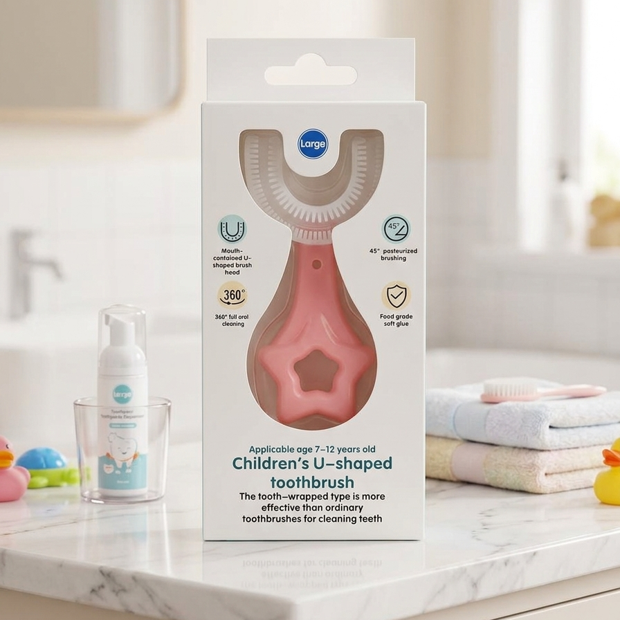Kids' U-Shaped 360° Silicone Toothbrush