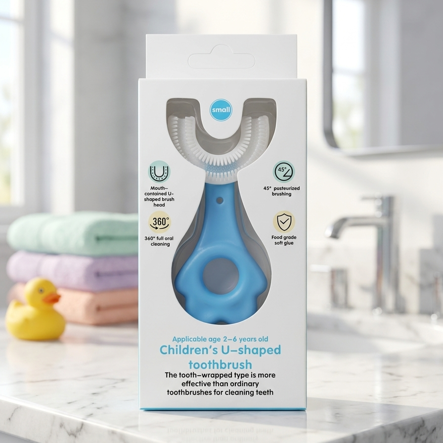 Kids' U-Shaped 360° Silicone Toothbrush