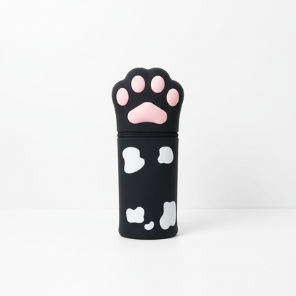 Hafu Cat Paw Silicone Telescopic Pencil Case Holder Bag Stationery