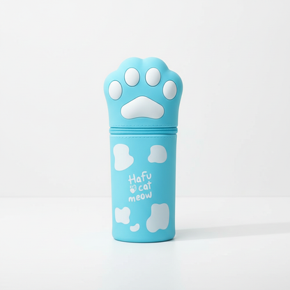 Hafu Cat Paw Silicone Telescopic Pencil Case Holder Bag Stationery
