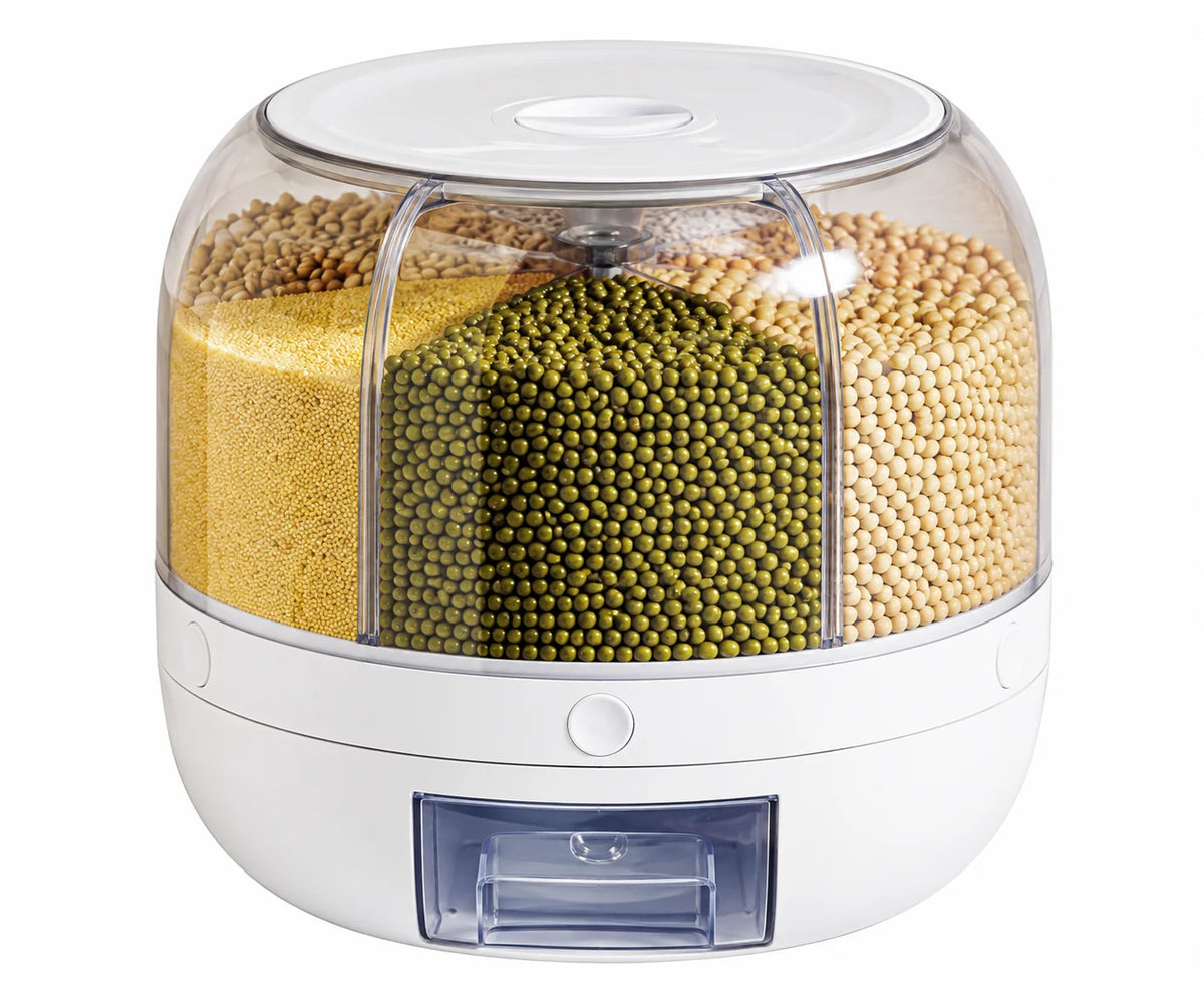Small 6-Grid Rotating Rice Dispenser (24×24)