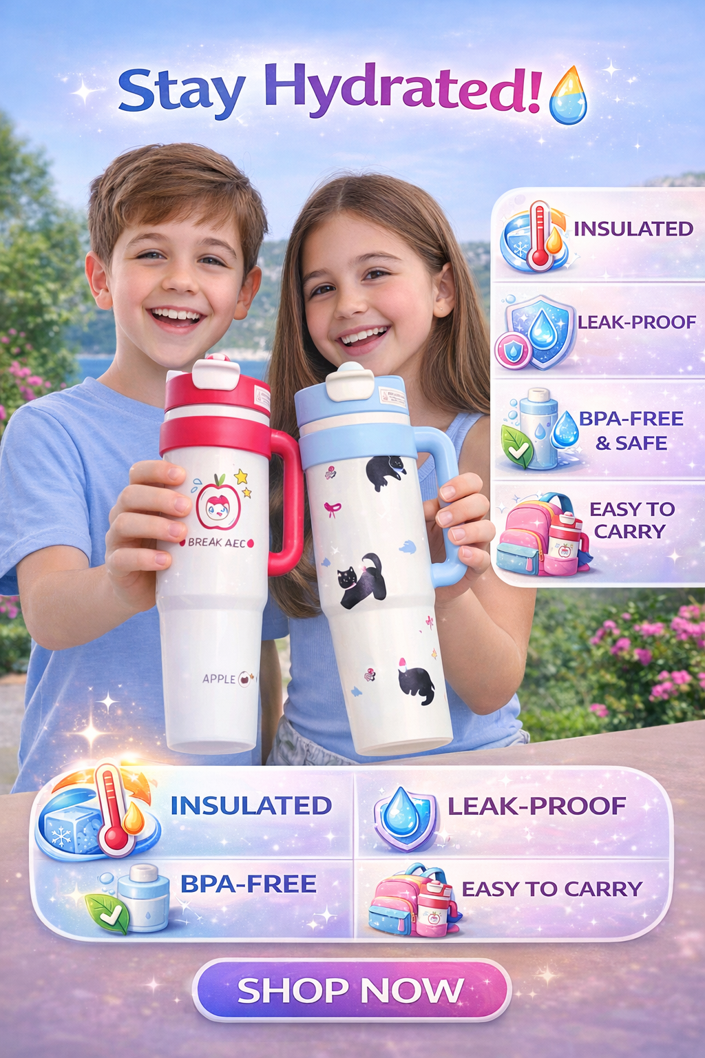 Pinteresty Stainless Steel Tumbler