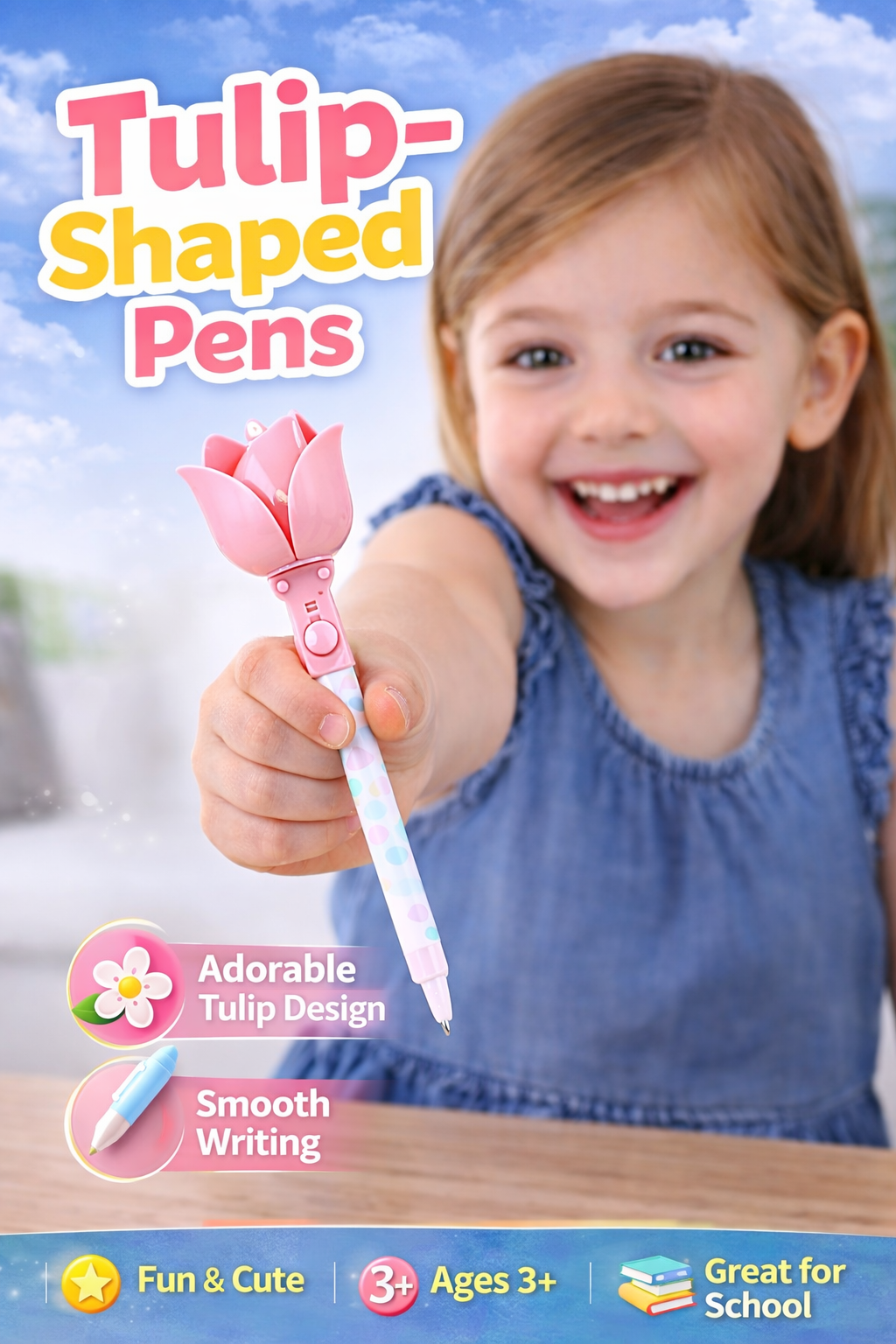Tulip-shaped pens