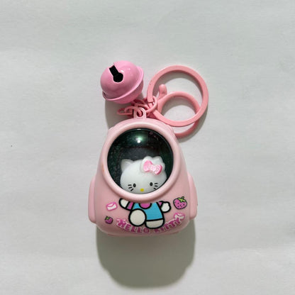 Luminous Capybara Space Capsule Keychain - Glow-in-the-Dark Cartoon Capibala Keyring for Backpacks & Gifts