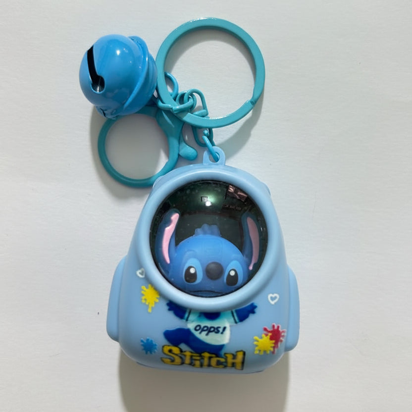 Luminous Capybara Space Capsule Keychain - Glow-in-the-Dark Cartoon Capibala Keyring for Backpacks & Gifts