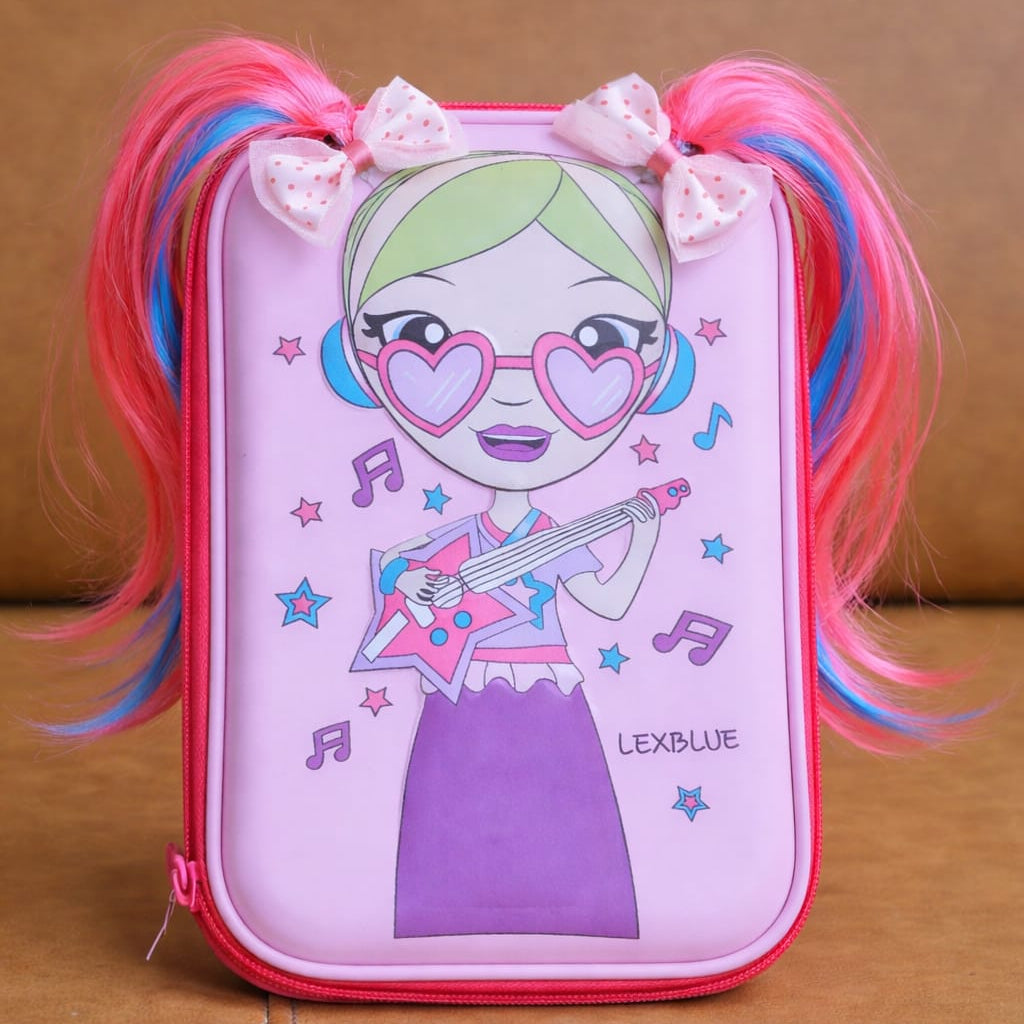 Large Capacity Premium 3D Singing Girl Hardtop EVA Pencil Case