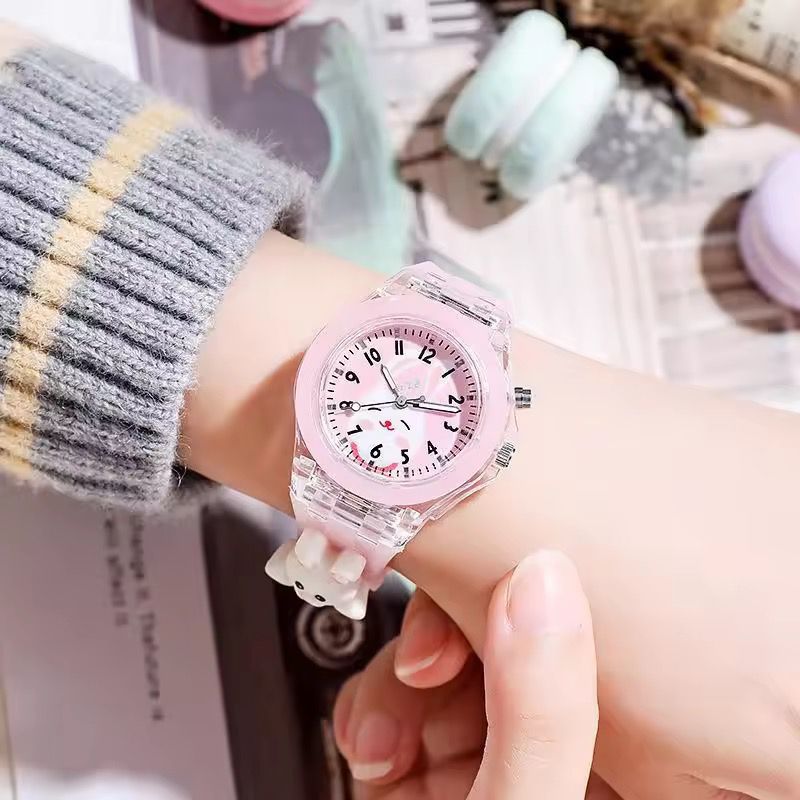Cute Cartoon Kids LED Wrist Watch – Soft Silicone Strap