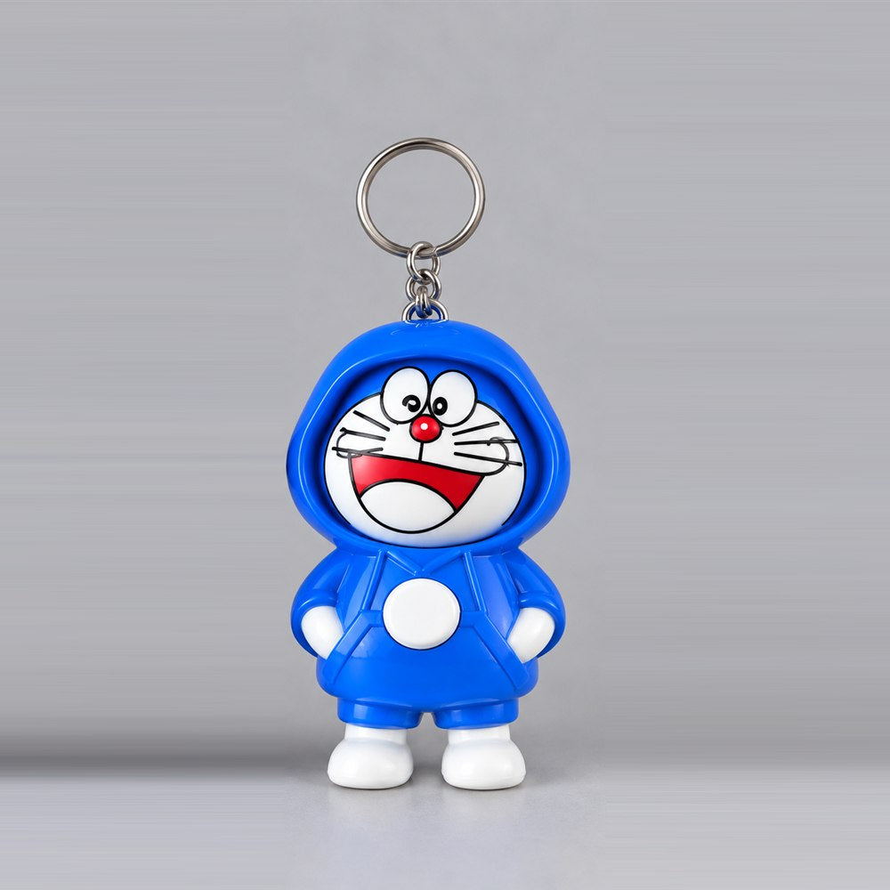 Cute Hoodie Character Keychain - Kawaii Cartoon Figure Keyring for Bags, Keys & Gifts