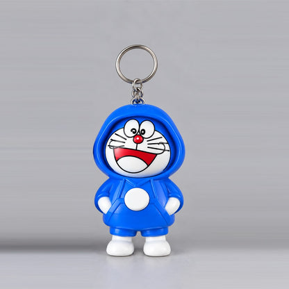 Cute Hoodie Character Keychain - Kawaii Cartoon Figure Keyring for Bags, Keys & Gifts