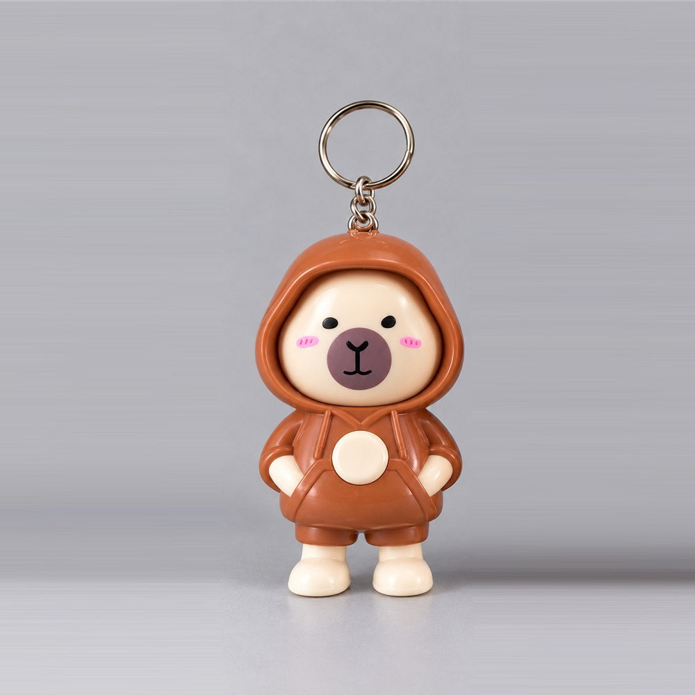 Cute Hoodie Character Keychain - Kawaii Cartoon Figure Keyring for Bags, Keys & Gifts
