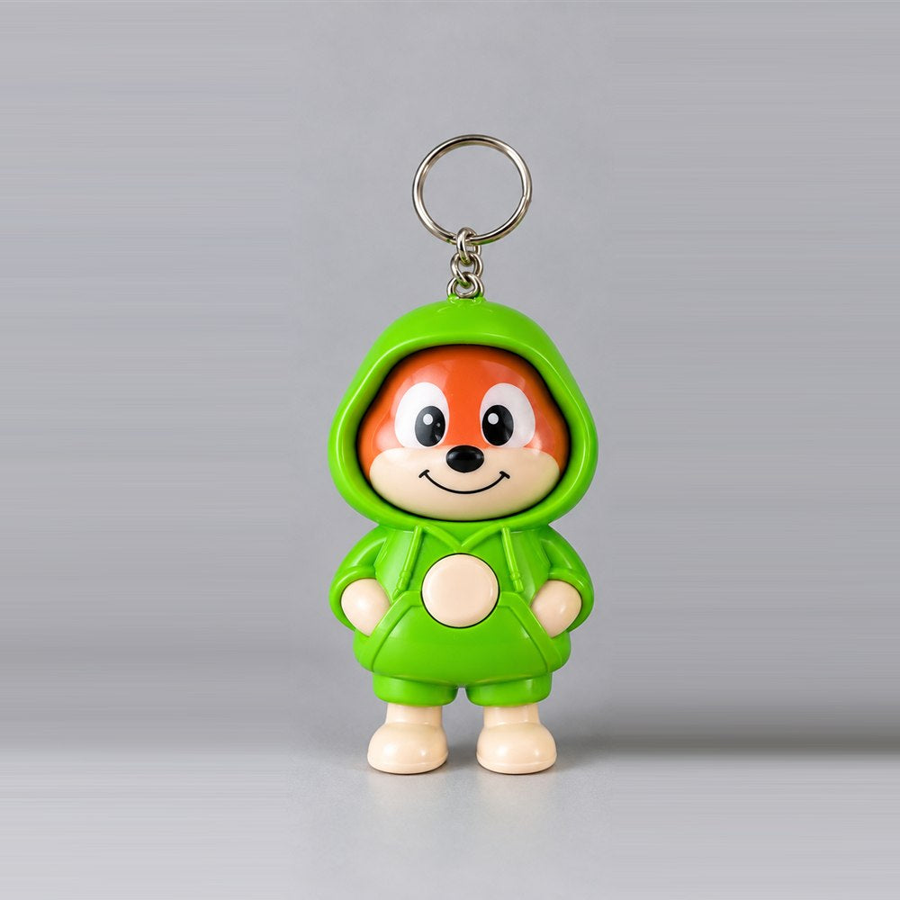 Cute Hoodie Character Keychain - Kawaii Cartoon Figure Keyring for Bags, Keys & Gifts