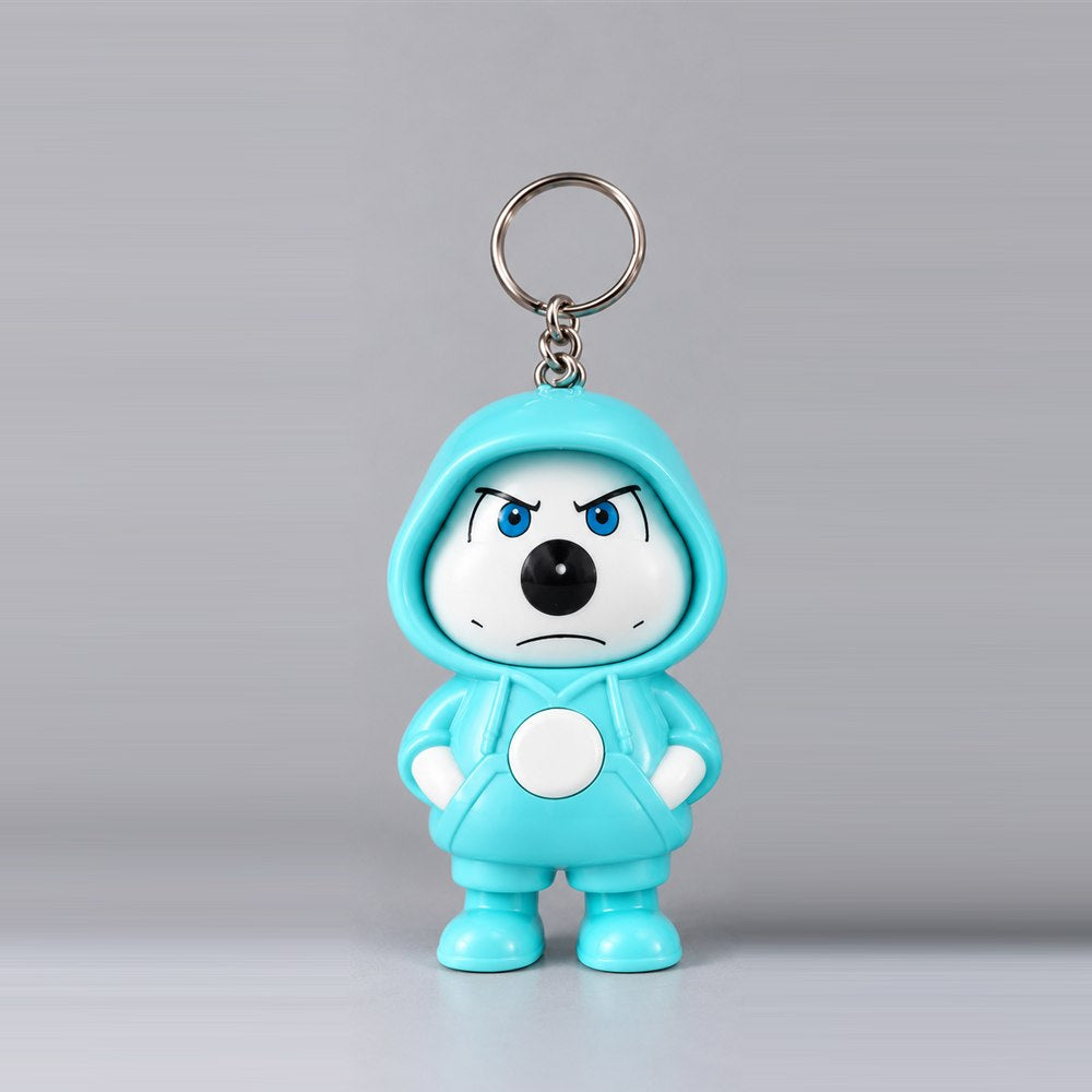 Cute Hoodie Character Keychain - Kawaii Cartoon Figure Keyring for Bags, Keys & Gifts