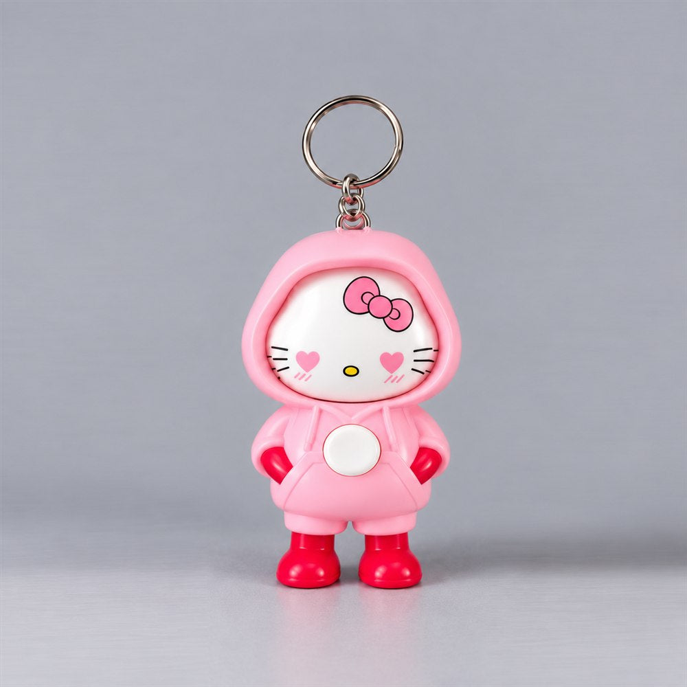 Cute Hoodie Character Keychain - Kawaii Cartoon Figure Keyring for Bags, Keys & Gifts