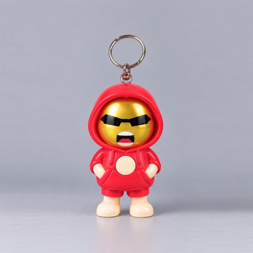 Cute Hoodie Character Keychain - Kawaii Cartoon Figure Keyring for Bags, Keys & Gifts
