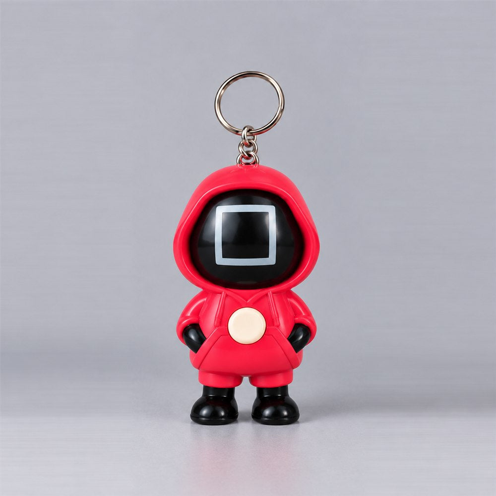 Cute Hoodie Character Keychain - Kawaii Cartoon Figure Keyring for Bags, Keys & Gifts