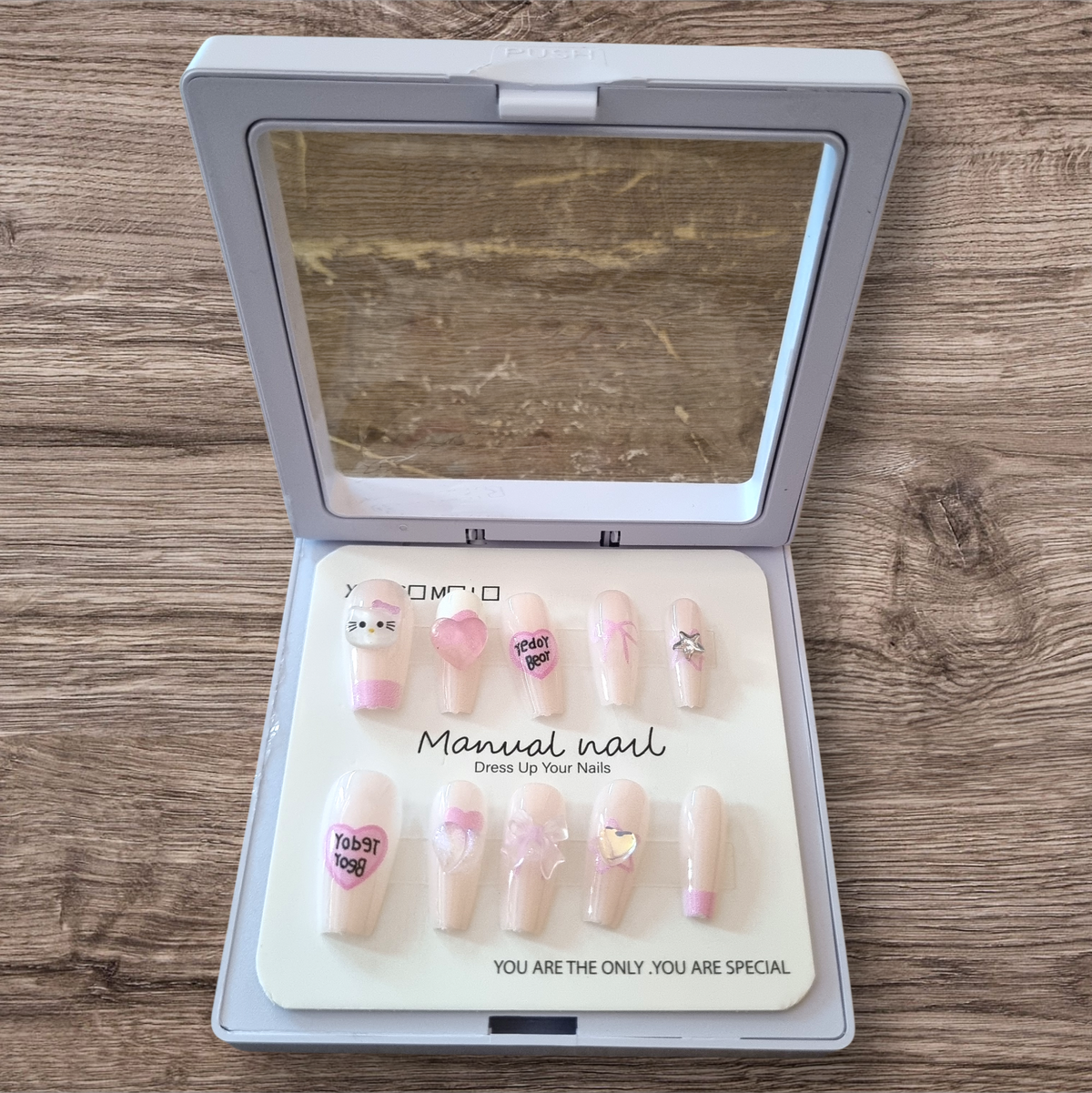 Blue Star French Tip Press-On Nails