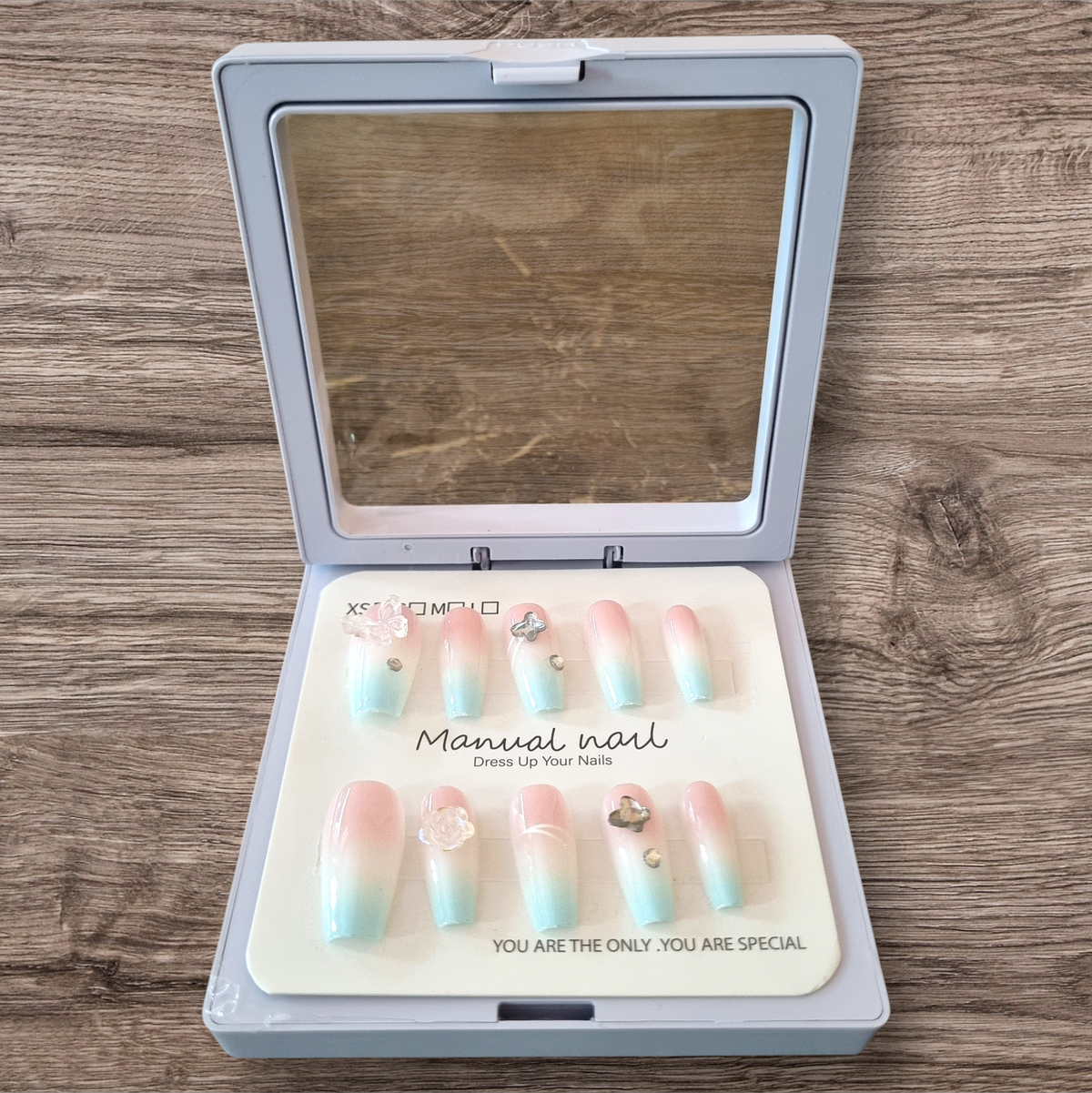Cream White French Tip Press-On Nails