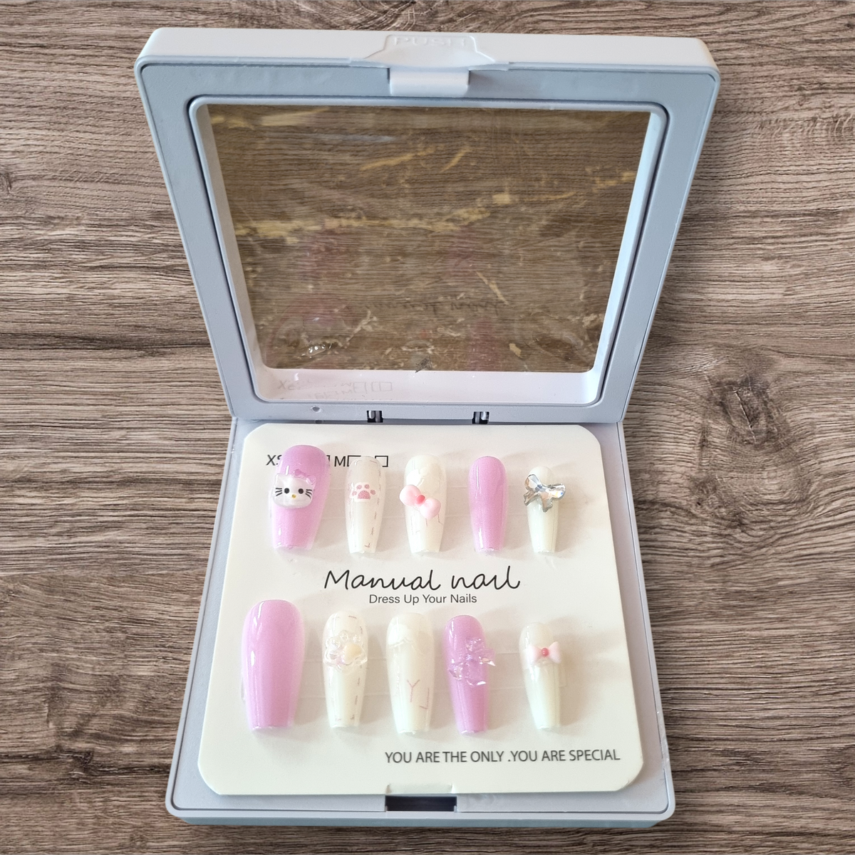Nude Brown French Tip Press-On Nails
